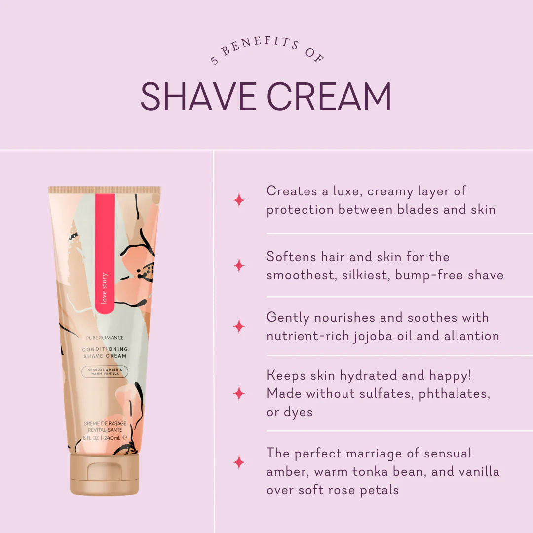 Coochy - Conditioning Shave Cream- Love Story - IN STOCK - 19 LEFT! - Pure Romance