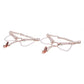 Lingerie Accents Sex & Mischief Peaches 'n CreaMe Pearl Garters with pearls and rose gold www.VALGINA.com 