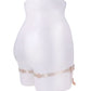 Lingerie Accents Sex & Mischief Peaches 'n CreaMe Pearl Garters with pearls and rose gold www.VALGINA.com 