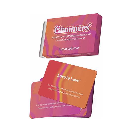 Glimmers scratch-off personalized message kit, VALGINA.com