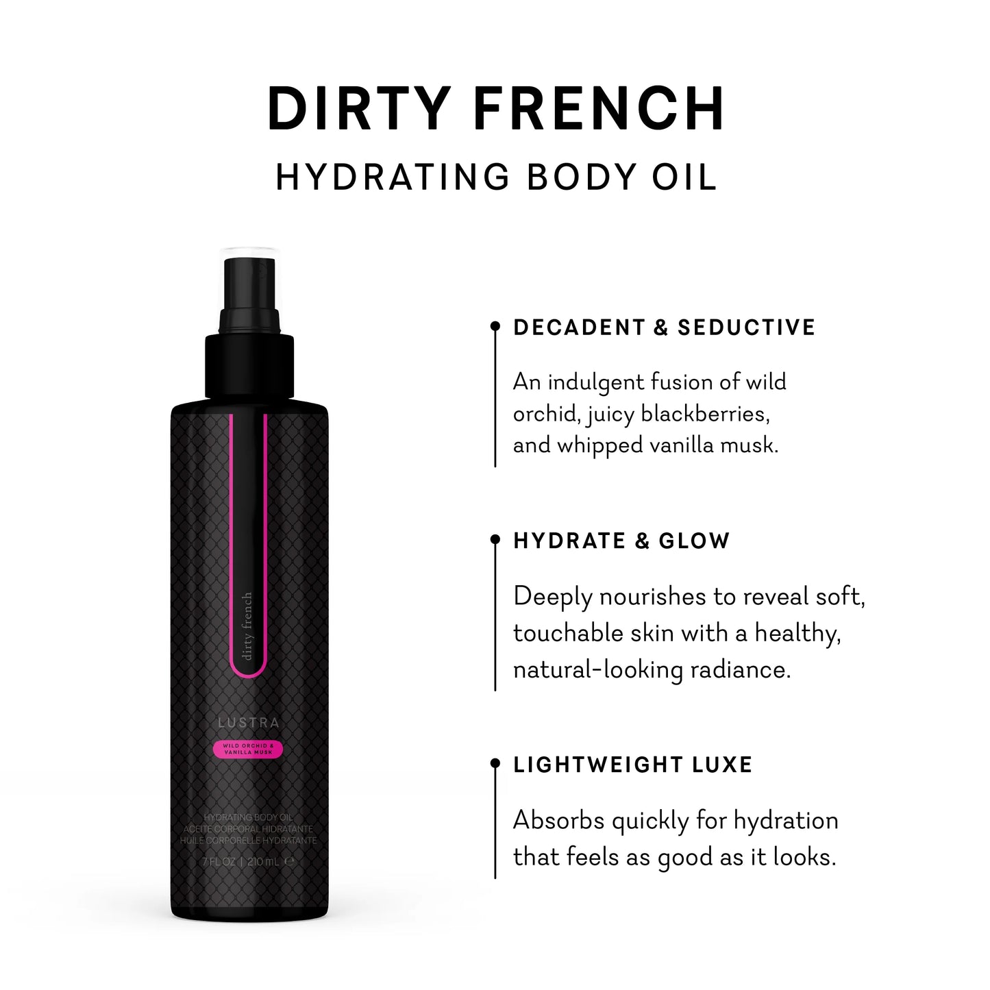 Lustra - Hydrating Oil with Pheromones -  Dirty French