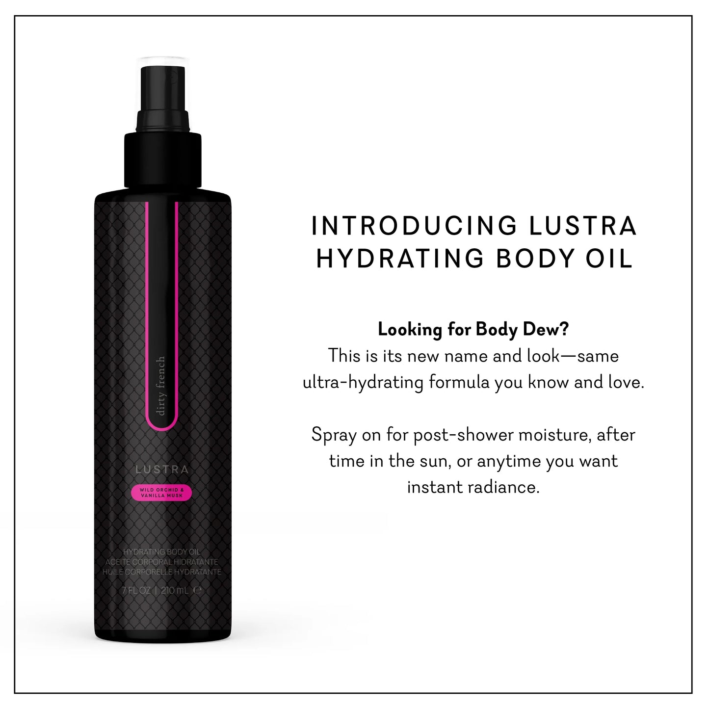 Lustra - Hydrating Oil with Pheromones -  Dirty French