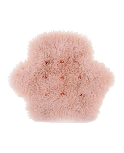 Massage mitten for sensory play Peaches ’n CreaMe Spiked Sensory Glove – Rose Gold Faux Fur Massage Mitt www.VALGINA.com 