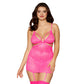 Mosaic Lace Garter Slip Lingerie - 1 LEFT - Small - VALGINA.com
