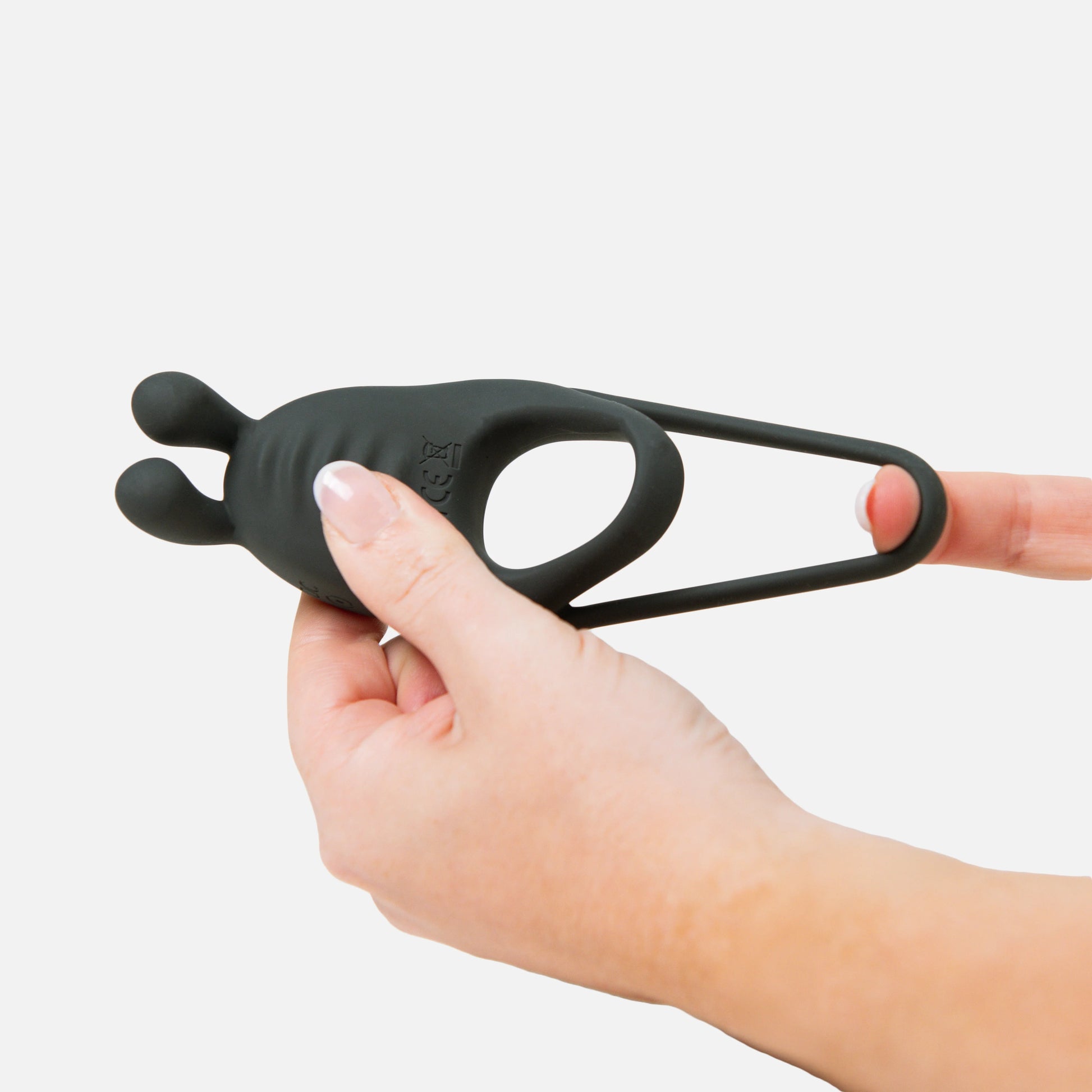 Night Cap Vibrating Dual Cock Ring Couples Double Ring www.VALGINA.com 