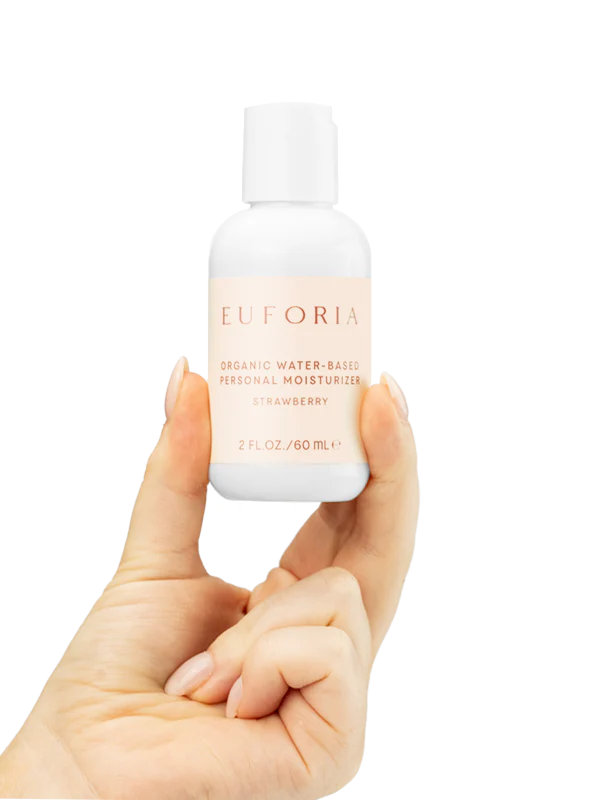 Organic Water-Based Personal Moisturizer - Strawberry - NEW!
