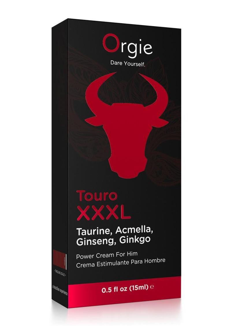 Orgie Touro XXXL stimulating power cream tube for men - ValGina.com