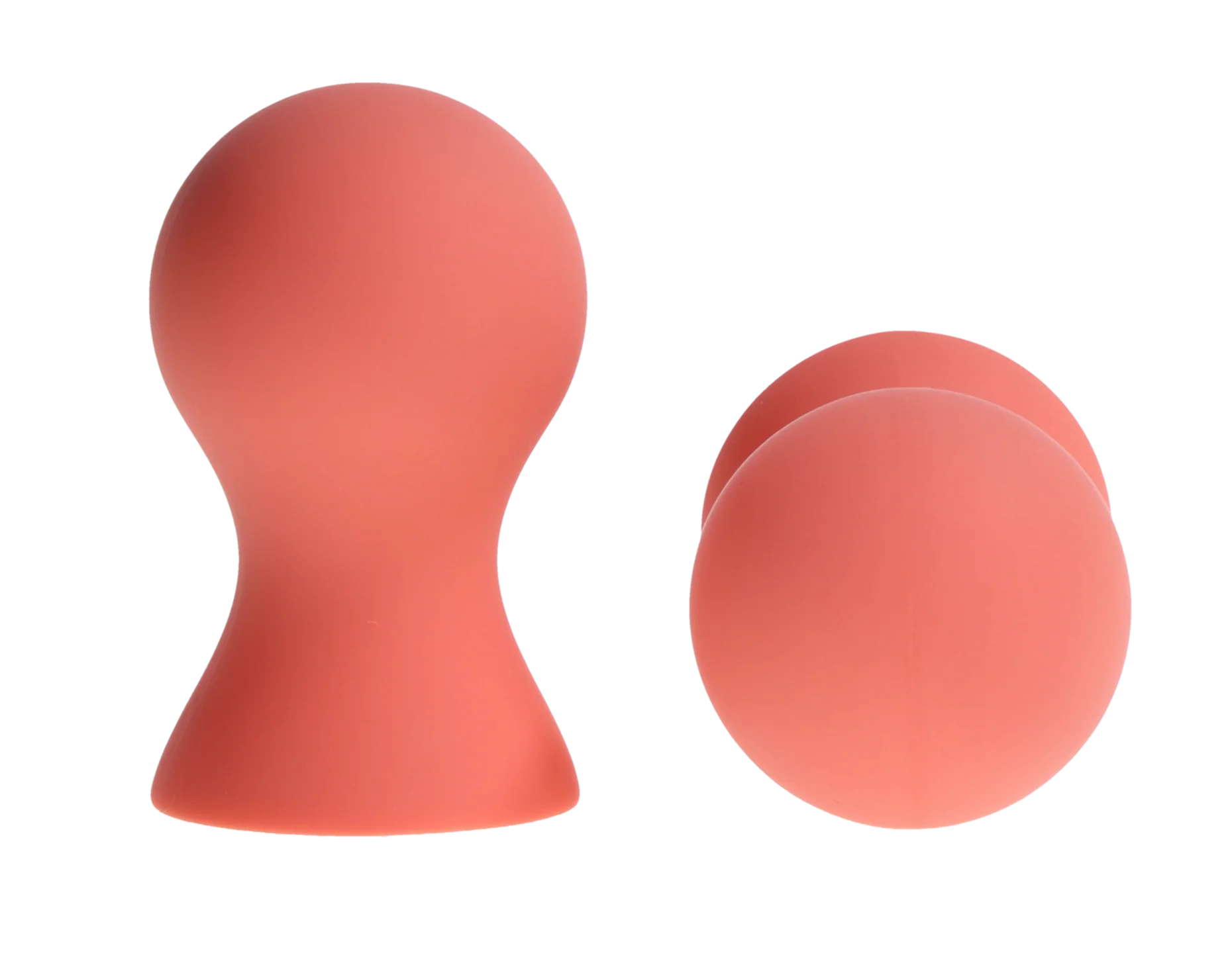 Silicone Nipple Suckers - Peaches orange clamps clips for nipple play www.VALGINA.com 