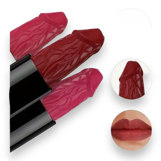 Pecker Lipstick – Mushroom Design - Individual Colors, 3-Pack, 6-Pack, or 12-Pack set Dick Lipstick Dickstick Penis Lipsticks www.VALGINA.com 