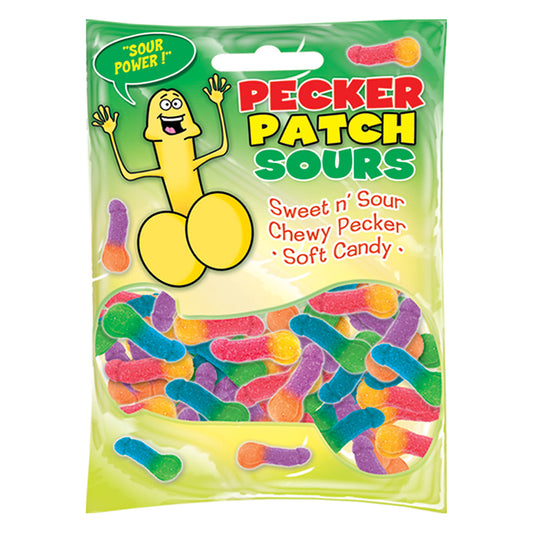 Pecker Patch Sour Gummy Candies sour patch kids penis shaped soft gum candy www.VALGINA.com 