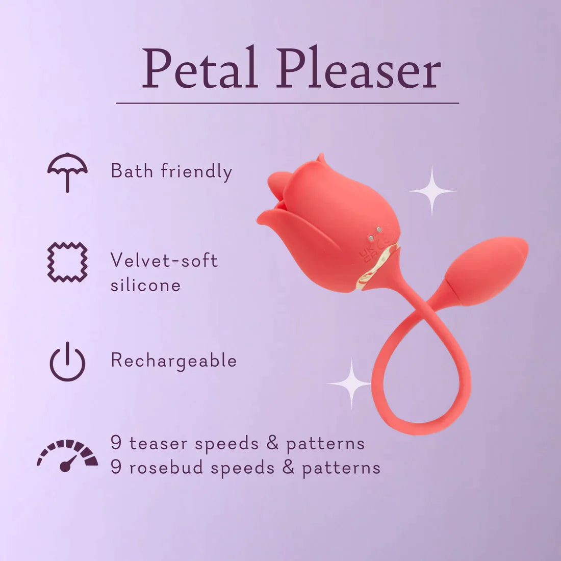 Petal Pleaser Rose - Tongue with Bullet VALGINA.com Petal Pleaser Rose - Tongue with Bullet VALGINA.com
