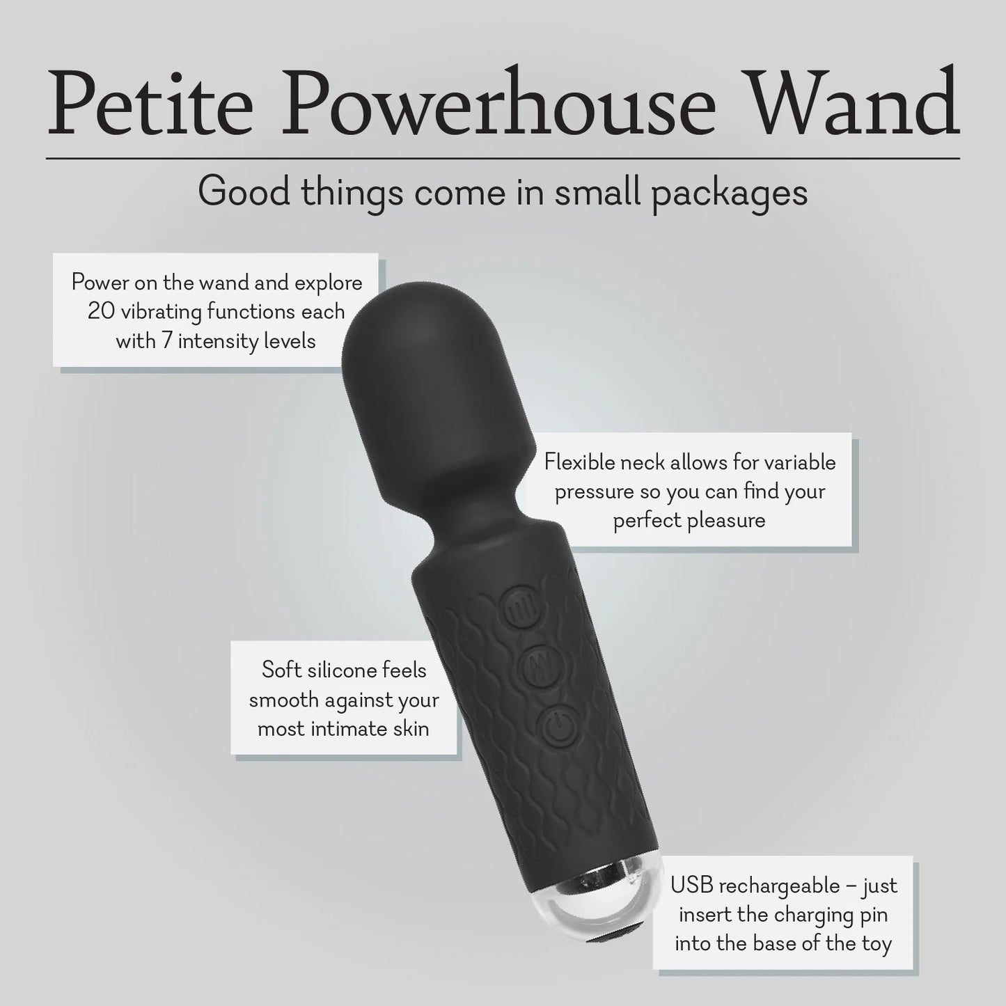 Petite Powerhouse Wand - NEW! - IN STOCK - 55 LEFT!