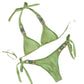 Peacockini - 5 Colors - Metal Crystal Rhinestone Diamond Accent Bikini S/M - 4 LEFT - VALGINA.com