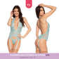Sea Foam Plunging Bustier with G-String Lingerie - 4 LEFT! - VALGINA.com