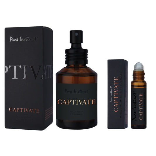 Captivate - Pure Instinct Mens Pheromone Cologne - .34 oz, 2 oz, or set www.VALGINA.com best selling mens pheromone cologne of all time