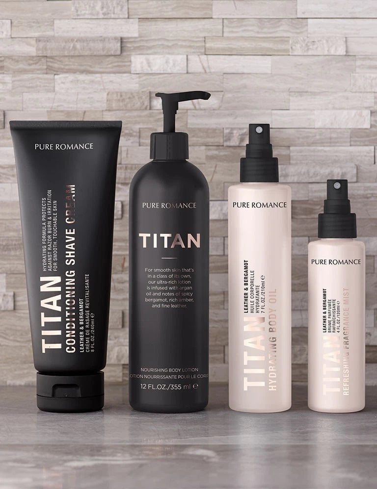 Conditioning Shave Creme - Titan - Pure Romance - Leather & Bergamot