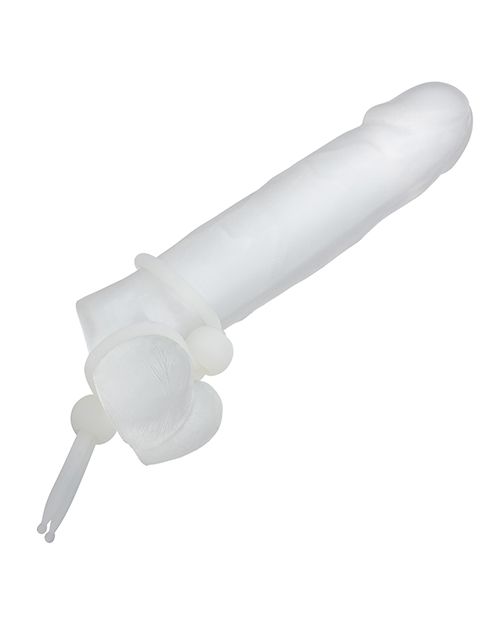 Real Feel Alpha Dual Liquid Silicone Lasso Ring for Couples - Double c ring www.VALGINA.com 