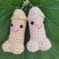 Crochet Pecker Willy Keychain ‚– Handmade Key Ring by Becca - 3 Skin Tones - 19 LEFT! - VALGINA.com