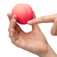 Pink Peach Romp pleasure vibrator controls - ValGina.com