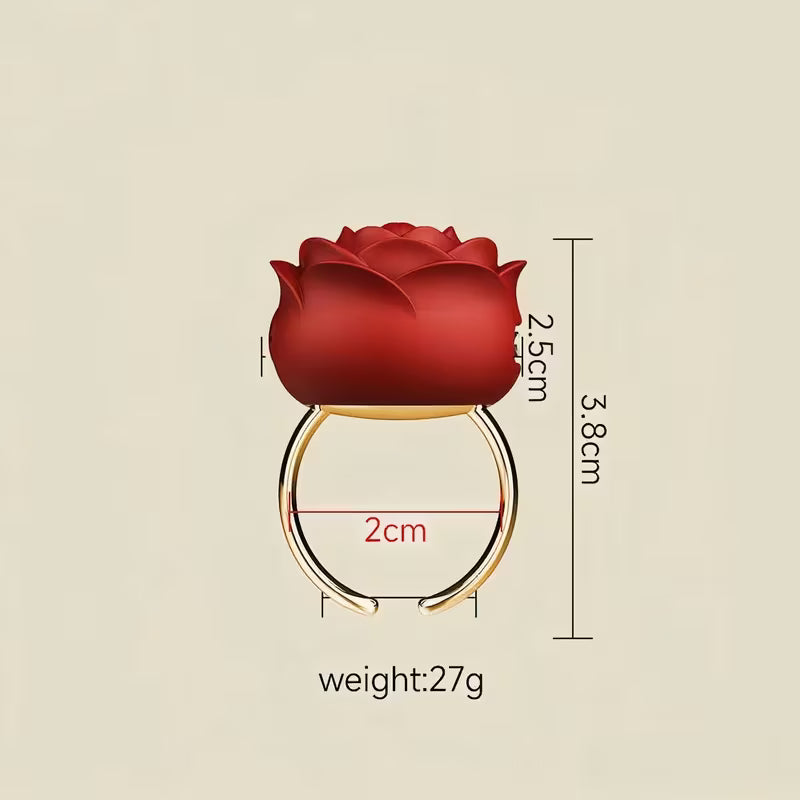 Rose Finger Ring Vibrator for women couples www.VALGINA.com