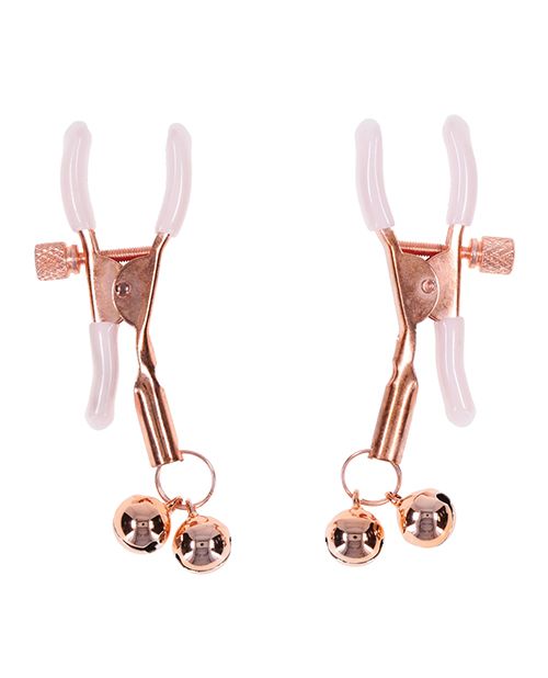 Adjustable Bell Nip Clamps - Rose Gold - VALGINA.com