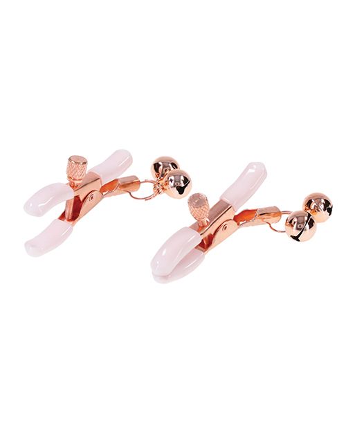 Adjustable Bell Nip Clamps - Rose Gold - VALGINA.com