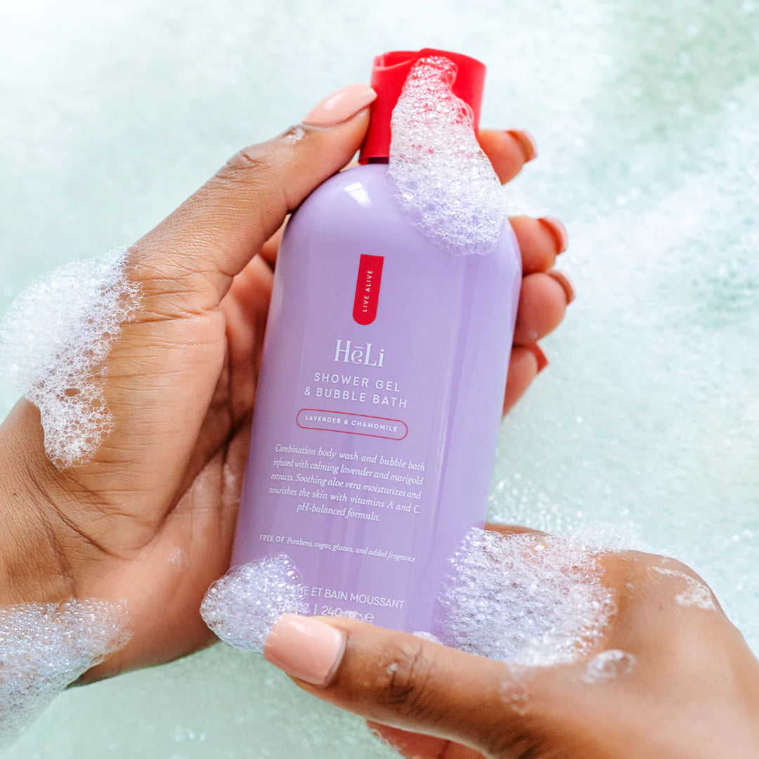 HēLi - Shower Gel & Bubble Bath & Vaginal Wash - Lavender & Chamomile - IN STOCK - 2 LEFT! - Pure Romance