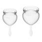 Satisfyer Feel Good Menstrual Cup - 2 Pack - Light Blue or Clear - NEW! - Menstrual Cups | VALGINA - detail view