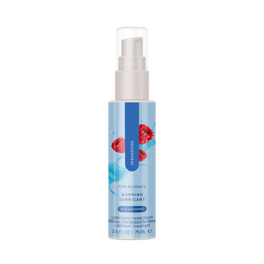 Sensations - Warming Lubricant - Blue Raspberry - IN STOCK - 2 LEFT! - Pure Romance
