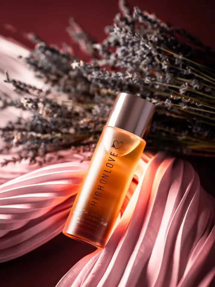Sweet Lavender Bath Oil – Hemp-Infused Nourishment for a Spa-Worthy Soak - NEW! www.VALGINA.com HighOnLove