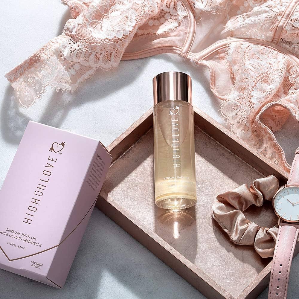 Sweet Lavender Bath Oil – Hemp-Infused Nourishment for a Spa-Worthy Soak - NEW! www.VALGINA.com HighOnLove