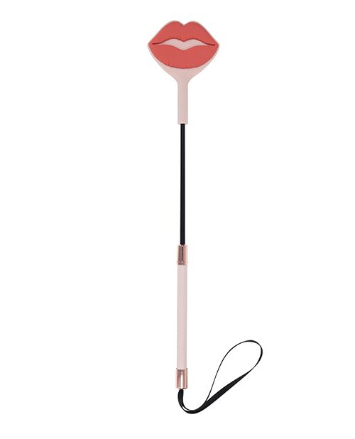 Kiss Crop Rose Gold lips smooch spanking kink paddle www.VALGINA.com 