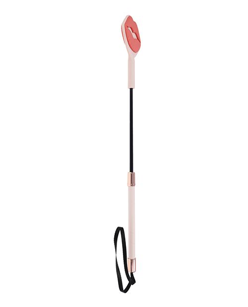 Kiss Crop Rose Gold lips smooch spanking kink paddle www.VALGINA.com 