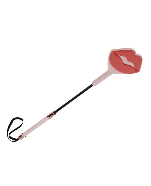 Kiss Crop Rose Gold lips smooch spanking kink paddle www.VALGINA.com 