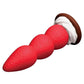 Simply Sweet Strawberry Sweet Cream Premium Silicone Dildo 7.8in - Red/ White
