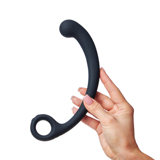 Snail AXI SVibe P-spot & G-spot wand in Granite Noir, VALGINA.com