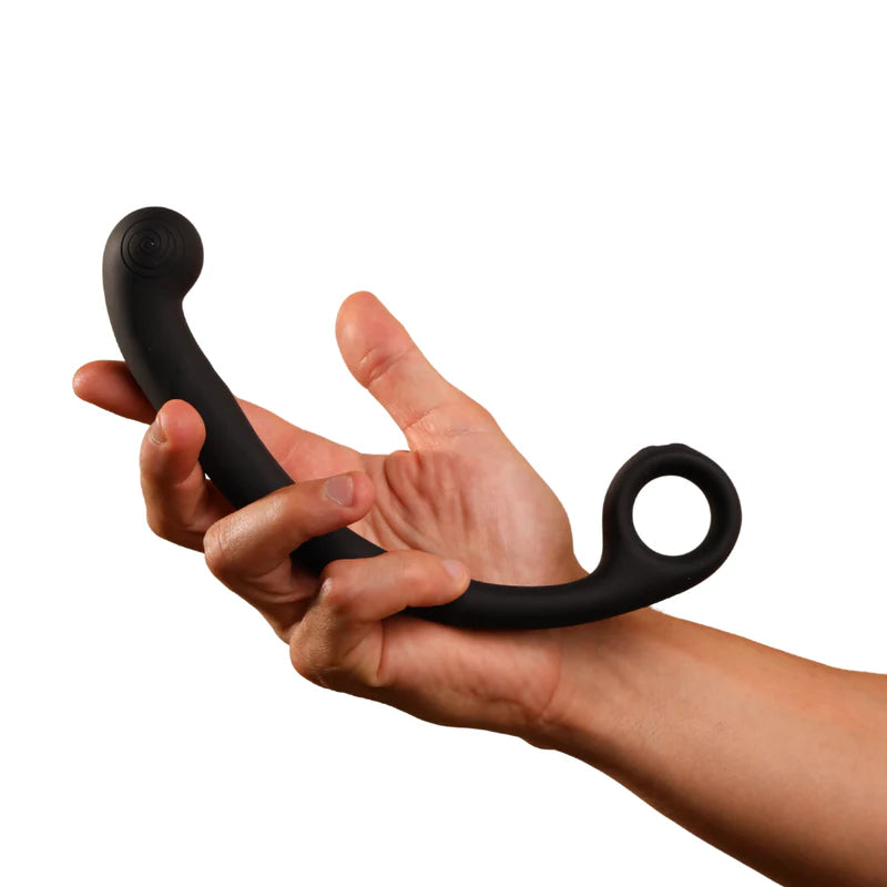 Snail AXI SVibe P-spot & G-spot wand in Granite Noir, VALGINA.com