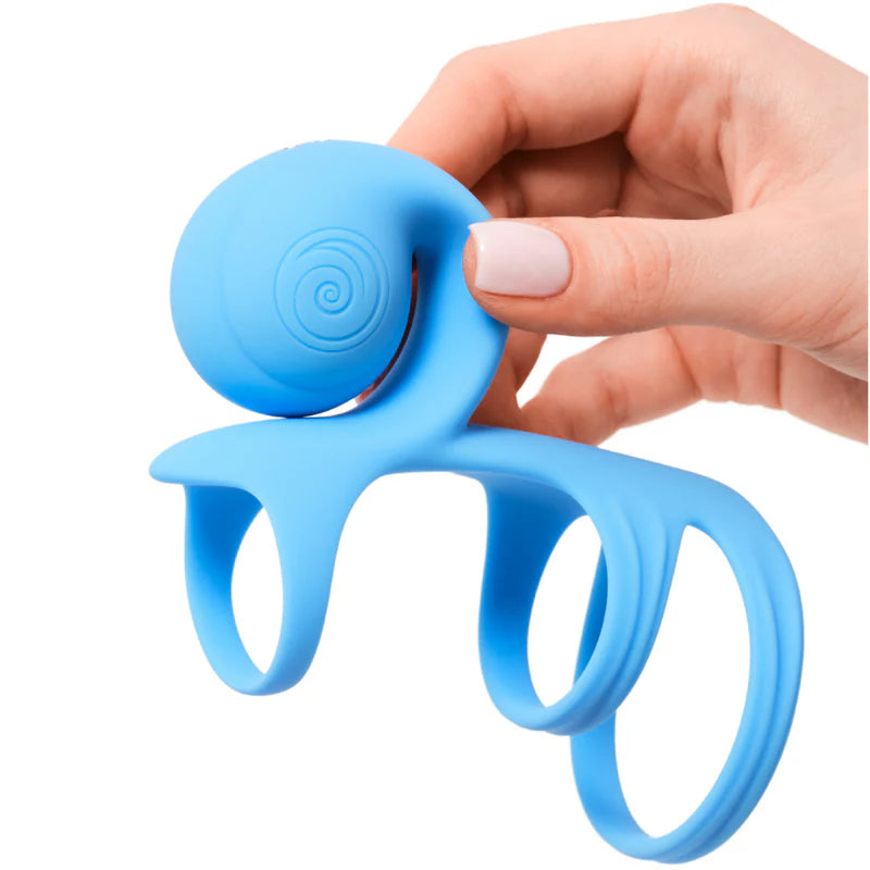 Snail Jovi Arc - Dual Couples Stimulator - Remote TRIPLE Ring