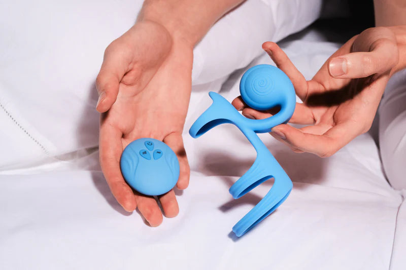 Snail Jovi Arc - Dual Couples Stimulator - Remote TRIPLE Ring