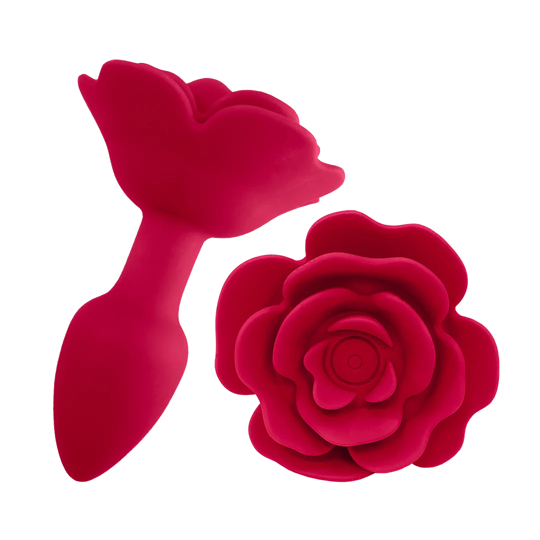 Vibrating Rose butt plug Pure Romance stemulator