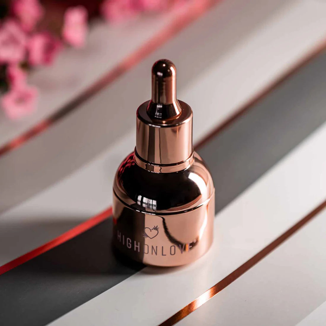 Stimulating Sensual Oil - HighOnLove® – Hemp-Infused Arousal Oil for Women - NEW! regular full size or mini www.VALGINA.com 