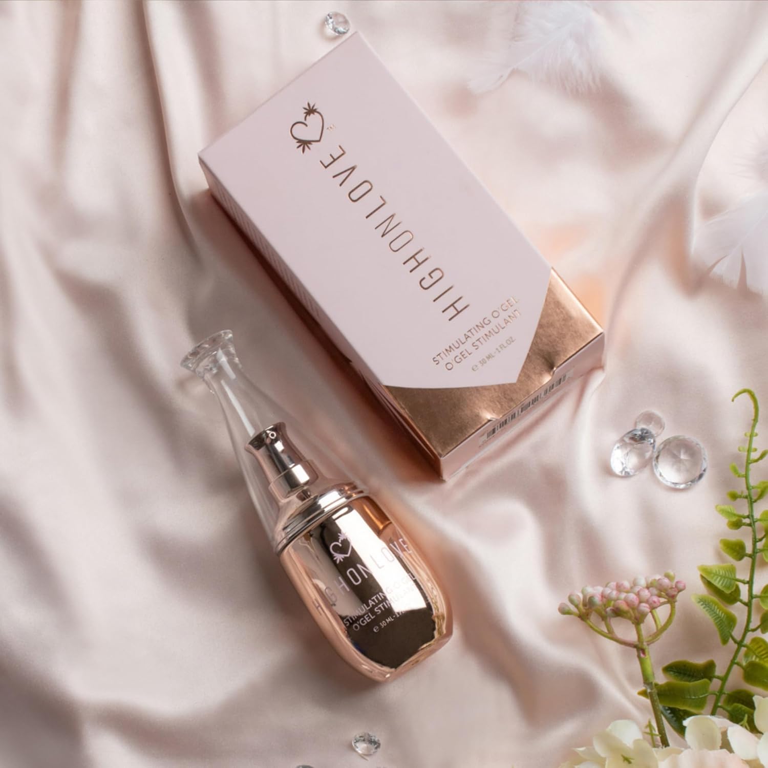 Stimulating O Gel - HighOnLove® Hemp-Infused Clitoral Arousal Gel - 1 Fl Oz or .6 Fl Oz Mini diamond o gel - NEW! www.VALGINA.com 