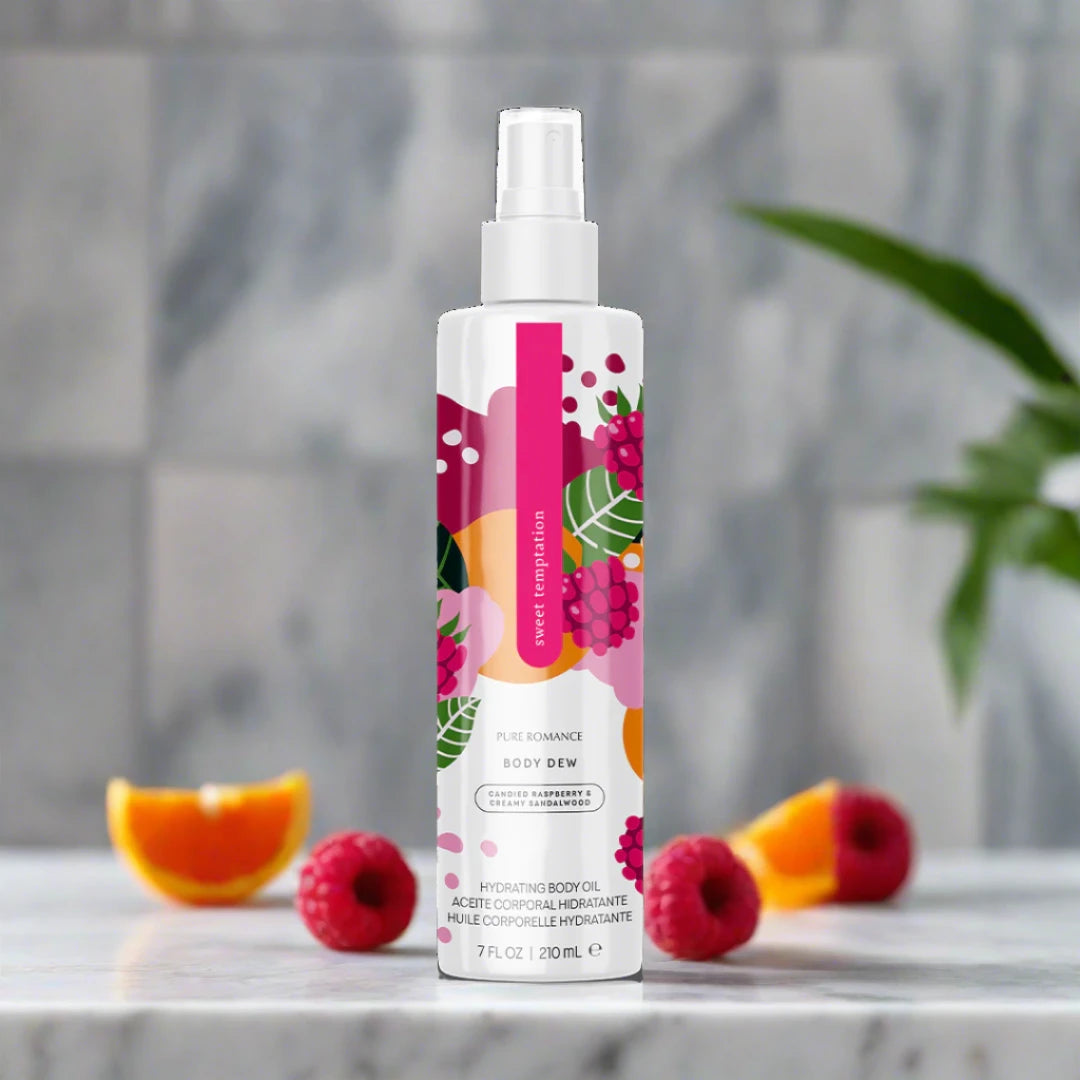 Body Dew - Pheromone Hydrating Body Oil - Sweet Temptation - IN STOCK - 34 LEFT! - Pure Romance
