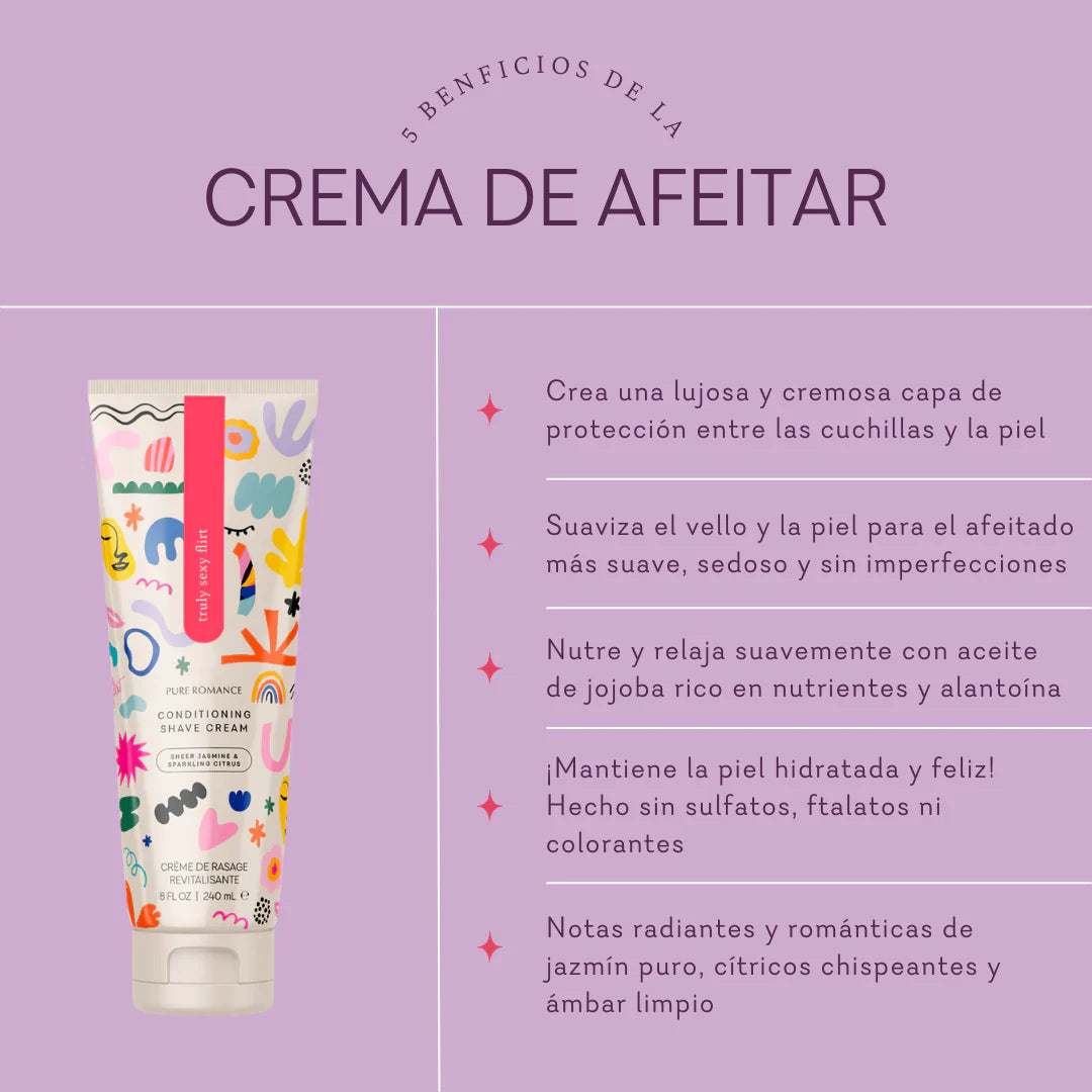 Coochy Vuluxe Conditioning Shave Cream - Truly Sexy Flirt  - IN STOCK - 6 LEFT! - Pure Romance
