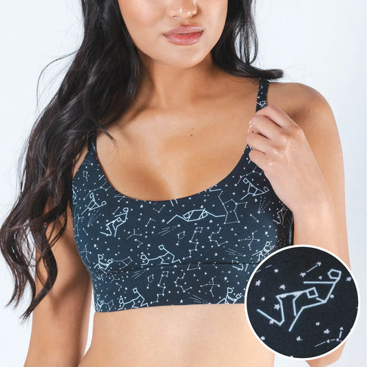 The Big Bang | Glow in the Dark Constellation Boob Hammock™ Scoop Bralette - NEW!