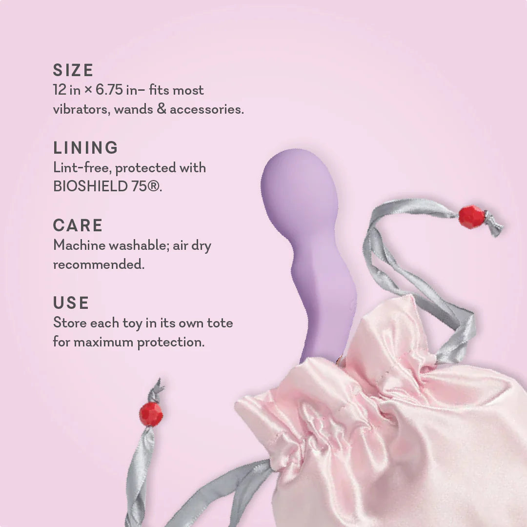 Toy Tote - Navy, Pink or Purple - Bioshield 75® Toy Storage Bag - VALGINA.com