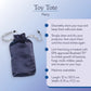 Toy Tote - Navy - Bioshield 75¬Æ Toy Storage Bag - VALGINA.com
