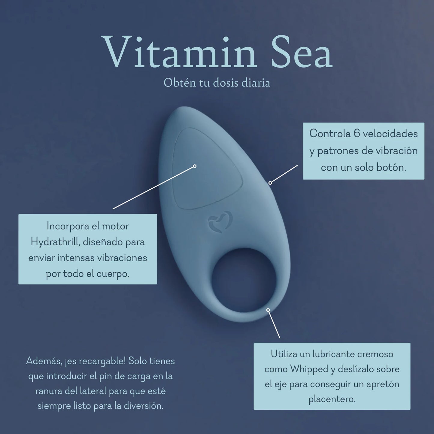 Vitamin Sea - OH MY GASM 5000 COCK RING  - BEST SELLER! - 38 LEFT! - Pure Romance