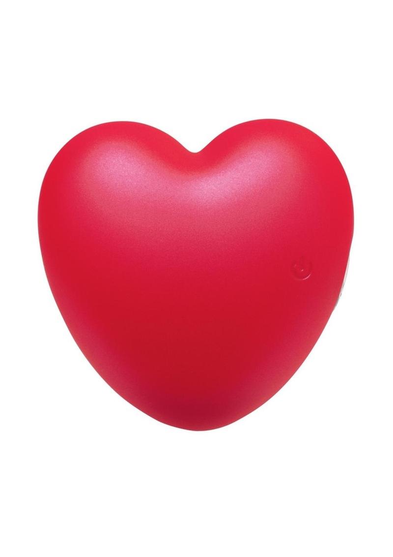 Amore Heart Shaped Rechargeable Silicone Massager - Red