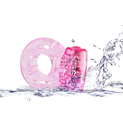Beginners vibrating cockring in Pink Butterfly for couples, VALGINA.com